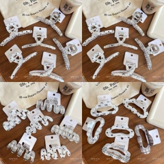 [ Set 12 Cái ] Kẹp Tóc [ Acrylic / 11-13cm ] - 19813