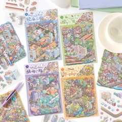 [ Set 12 Túi ] Sticker Trang Trí 3D - 20002