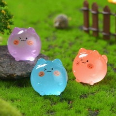 [ Set 50 Cái ] Charm Mèo 3D Dạ Quang - 20229
