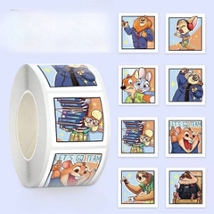 [ Set 20 Cuộn ] Sticker Zootopia [ 500 Tem ] - 20266