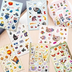 [ Set 10 Túi ] Sticker Zootopia [ Túi 8 Tấm ] - 20286