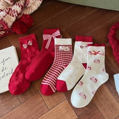 [ Set 10 Đôi ] Vớ Dài Hello Kitty [ Cotton ] - 20411