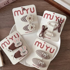 [ Set 12 Vỉ ] Kẹp Tóc [ Vỉ 2 Cái ] - 20502