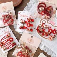 [ Set 12 Vỉ ] Kẹp Tóc / Cột Tóc - 20505