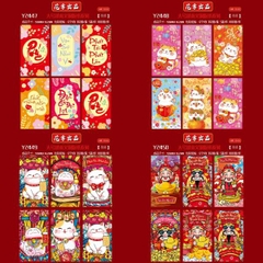 [ Set 400 Xấp ] Lì Xi [ Xấp 6 Bao / Chọn Hoặc Mix 1 Mẫu Tối Thiểu 40 Xấp ] - 20537