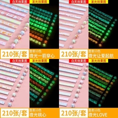 [ Set 30 Xấp ] Giấy Gấp Sao Dạ Quang [ 22CM - 210 Tờ ] - 20578