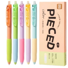 [ Set 5 Hộp ] Bút Bi Deli [ 0.5mm / Đen ] - 20634