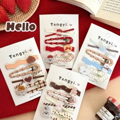 [ Set 12 Vỉ ] Kẹp Tóc [ Vỉ 4 Cái ] - 20706