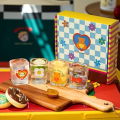 [ Set 2 Hộp ] Quà Tặng Cốc Thuỷ Tinh [ Hộp 4 Cái ] - 21058