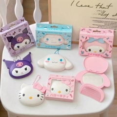 [ Set 5 Cái ] Gương Kèm Lược Sanrio - 21075