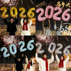 [ Set 10 Bộ ] Bóng Bay Chụp Ảnh 2026 - 21188