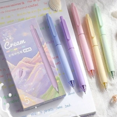 [ Set 5 Hộp ] Bút Bi [ 0.5mm / Nhiều Màu / Hộp 5 Cây ] - 21426