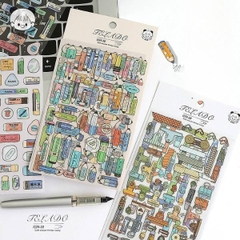 [ Set 6 Túi ] Sticker [ Túi 4 Tấm ] - 21586