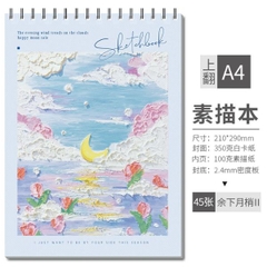 [ Set 4 Quyển ] Sổ Vẽ Giấy Dày [ 29*21cm - 45 Tờ ] - 96752