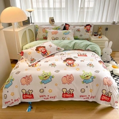 Bộ Chăn Ga Lạnh 4 Món [ Chăn 200*230cm / Ga 230*230cm / 2 x Vỏ Gối 48*74cm ] - 16261