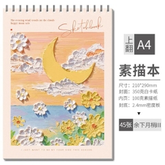[ Set 4 Quyển ] Sổ Vẽ Giấy Dày [ 29*21cm - 45 Tờ ] - 96752