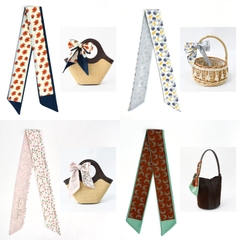 [ Set 20 Cái ] Khăn Lụa Dài Hàn Quốc [ 88*6cm ] - 18111