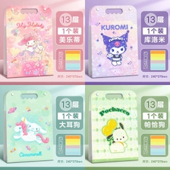 [ Set 3 Tập ] Hồ Sơ Sanrio [ 13 Ngăn / 24*37cm ] - 19189
