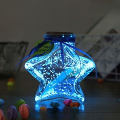 [ Set 10 Cái ] Bình Đựng Sao Dạ Quang [ Giao Nhiều Màu -  Chỉ Bình Và Nắp ] - 96143