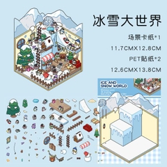 [ Set 10 Túi ] Sticker Trang Trí 3D [ 36 Mẫu ] - 935193