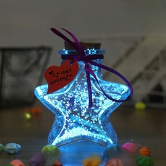 [ Set 10 Cái ] Bình Đựng Sao Dạ Quang [ Giao Nhiều Màu -  Chỉ Bình Và Nắp ] - 96143