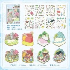 [ Set 12 Bộ ] Sticker Trang Trí 3D [ 1 Bộ 8 Khung Cảnh ] - 19993