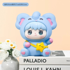 [ Set 2 Cái ] Hộp Đựng Tiền Tiết Kiệm [ 	17*15*24cm - 	15*13*19cm ] - 17084