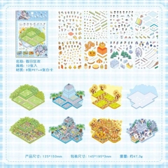 [ Set 12 Bộ ] Sticker Trang Trí 3D [ 1 Bộ 8 Khung Cảnh ] - 19993