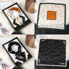 [ Set 10 Cái ] Khăn Lụa Vuông Hàn Quốc [ 70*70cm - Không Hôp ] - 18110