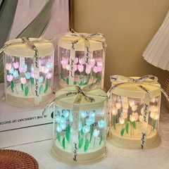 [ Set 4 Bộ ] Hộp Đèn Hoa Tulip DIY [ Sạc USB ] - 18195