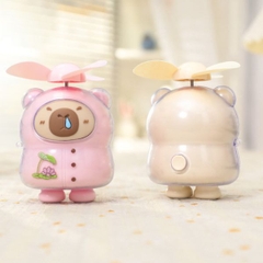 [ Set 2 Cái ] Quạt Cầm Tay Capybara - 922491