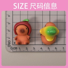 [ Set 10 Cái ] Charm 3D Capybara - 922508