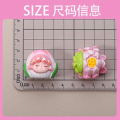 [ Set 10 Cái ] Charm 3D Búp Bê Hoa - 922537