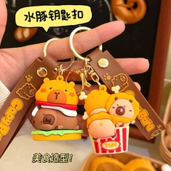 [ Set 12 Cái ] Móc Khóa Nhựa Dẽo Capybara - 922549