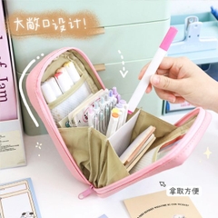 [ Set 3 cái ] Hộp Đựng Bút Nhiều Ngăn - 920581