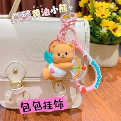 [ Set 4 Cái ] Móc Khóa Gấu Mật Ong Cao Cấp - 922863