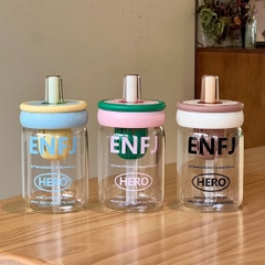 [ Set 2 Cái ] Bình Nước Thủy Tinh [ 660ml ] - 922969