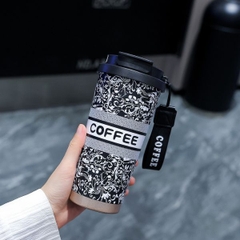 [ Set 2 Cái ] Bình Giữ Nhiệt ( 500ml - Inox 316 - Kèm Dây Coffee ) - 922208