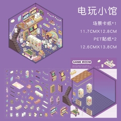 [ Set 10 Túi ] Sticker Trang Trí 3D [ 36 Mẫu ] - 935193
