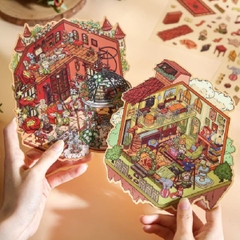 [ Set 4 Túi ] Sticker Trang Trí 3D [ 19*16cm ] - 95633