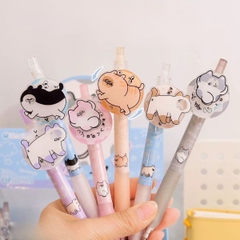 [ Hộp 36 Cây ] Bút Bi Xoay Meow Meow [ 0.5mm - Đen ] - 95858