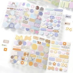 [ Set 12 Túi ] Sticker [ 1 Túi 3 Trang ] - 95866