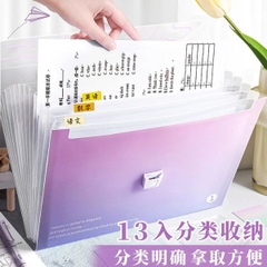 [ Set 4 Túi ] Đựng Hồ Sơ Dung Tích Lớn[ A4 - 13 Ngăn ] - 96765