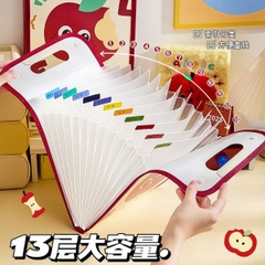 [ Set 8 Túi ] Đựng Hồ Sơ Dung Tích Lớn [ A4 - 13 Ngăn ] - 16194