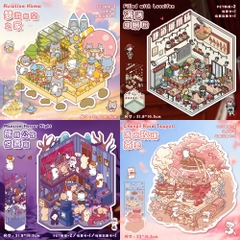 [ Set 30 Túi ] Sticker 3D [ Mix Mẫu ] - 16342