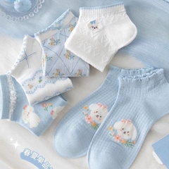 [ Set 10 Đôi ] Vớ Ngắn [ Polyester - Mỏng ] - 16632