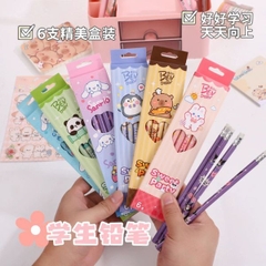 [ Set 12 Hộp ] Bút Chì 2B [ Hộp 6 Cây ] - 16680