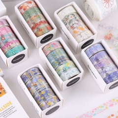 [ Set 6 Hộp ] Washi Tape [ Hộp 5 Cuộn ] - 16704