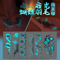 [ Set 30 Tấm ] Hình Xăm Dạ Quang - 16825