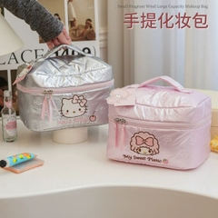 [ Set 2 Cái ] Túi Đựng Mỹ Phẩm / Dụng Cụ Trang Điểm Hello Kitty - 17489
